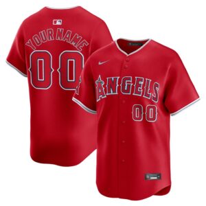 Los Angeles Angels Alternate Limited Custom Jersey - Red