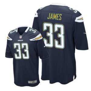 Los Angeles Chargers #33 Navy Men Derwin James Game Jersey