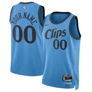 Los Angeles Clippers Active Player Custom Light Blue 2024/25 CityEdition Stitched Jersey