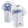 Los Angeles Dodgers 2024 World Series Champions Home Custom Replica Jersey - White