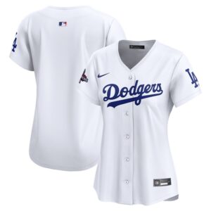 Los Angeles Dodgers Women 2024 World Series Champions Home Limited Jersey - White