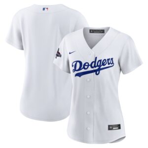 Los Angeles Dodgers Women 2024 World Series Champions Home Replica Jersey - White