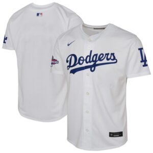 Los Angeles Dodgers Youth 2024 World Series Champions Home Limited Jersey - White