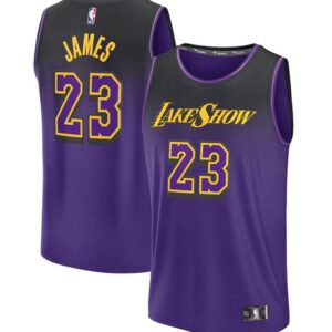 Los Angeles Lakers #23 LeBron James Purple 2024/25 City Edition Stitched Basketball Jersey