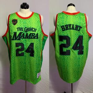 Los Angeles Lakers #24 Kobe Bryant Green Black Mamba Stitched basketball Jersey