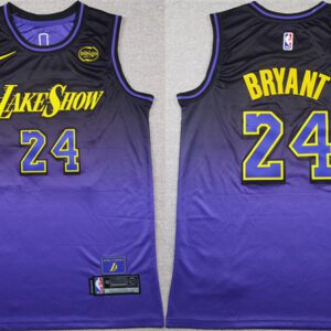 Los Angeles Lakers #24 Kobe Bryant Purple 2024 Stitched Basketball Jersey