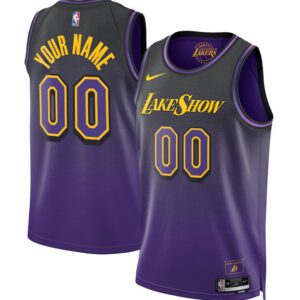 Los Angeles Lakers Active Player Custom Purple 2024/25 City Edition Swingman Stitched Basketball Jersey