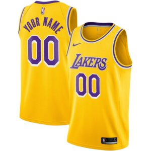 Los Angeles Lakers Custom Swingman Jersey Gold - Icon Edition