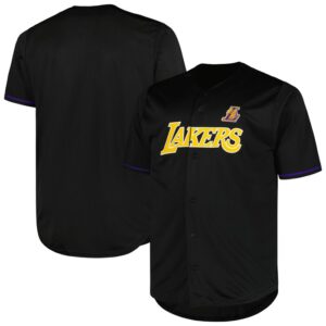 Los Angeles Lakers Profile Big & Tall Pop Jersey - Black