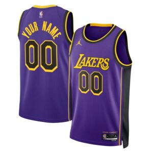 Los Angeles Lakers Unisex 2022/23 Swingman Custom Jersey - Statement Edition - Purple