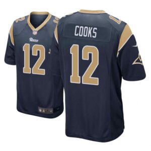 Los Angeles Rams #12 Navy Men Brandin Cooks Game Jersey