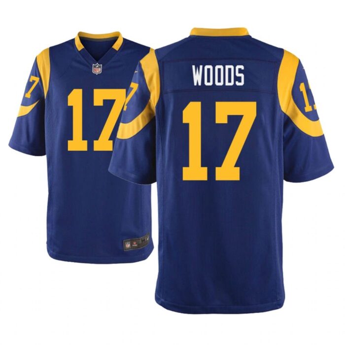 Los Angeles Rams #17 Royal Men Robert Woods Game Jersey