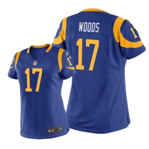 Los Angeles Rams #17 Royal Robert Woods Game Jersey - Women