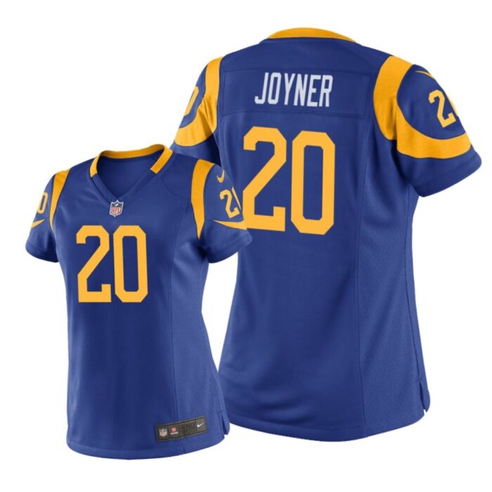 Los Angeles Rams #20 Royal Lamarcus Joyner Game Jersey - Women