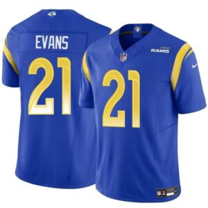 Los Angeles Rams #21 Zach Evans Blue 2024 F.U.S.E Vapor Untouchable Football Stitched Jersey