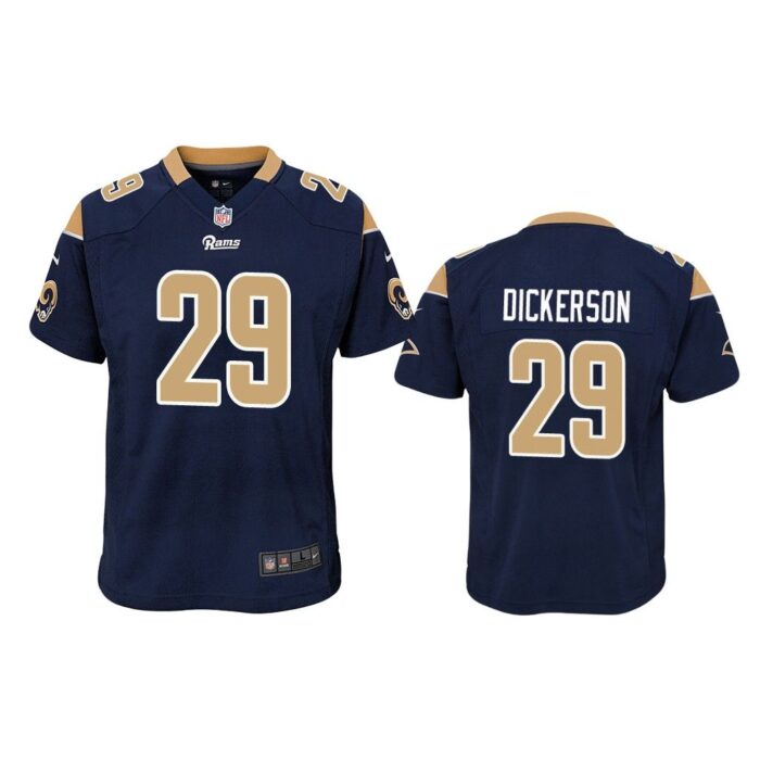 Los Angeles Rams #29 Navy Eric Dickerson Game Jersey - Youth