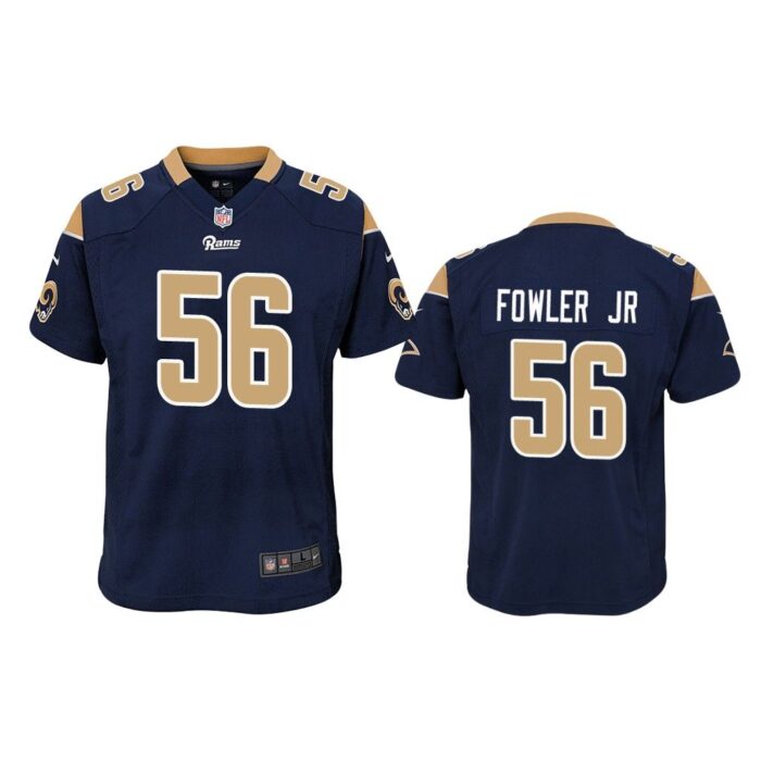 Los Angeles Rams #56 Navy Dante Fowler Jr. Game Jersey - Youth