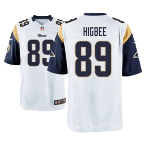 Los Angeles Rams #89 White Men Tyler Higbee Game Jersey