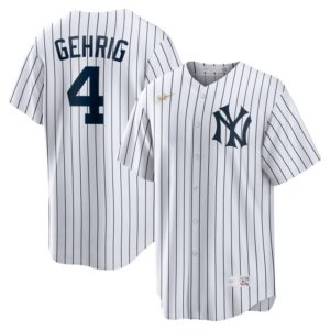 Lou Gehrig New York Yankees Home Cooperstown Collection Player Jersey - White