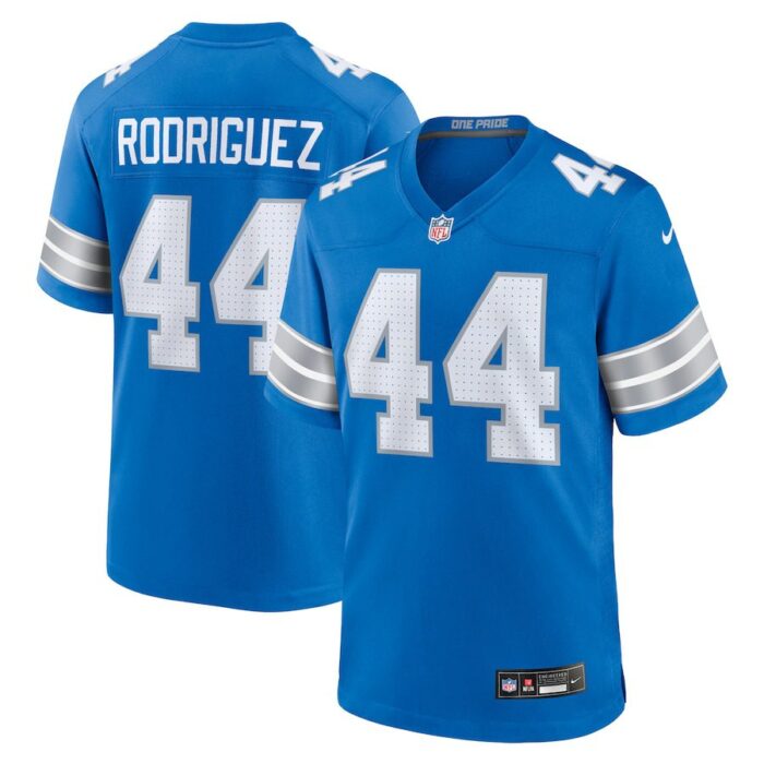 Malcolm Rodriguez Detroit Lions Game Jersey - Blue