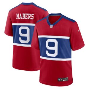 Malik Nabers New York Giants Alternate Player Game Jersey - Century Red