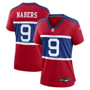 Malik Nabers New York Giants Women's Alternate Player Game Jersey - Century Red