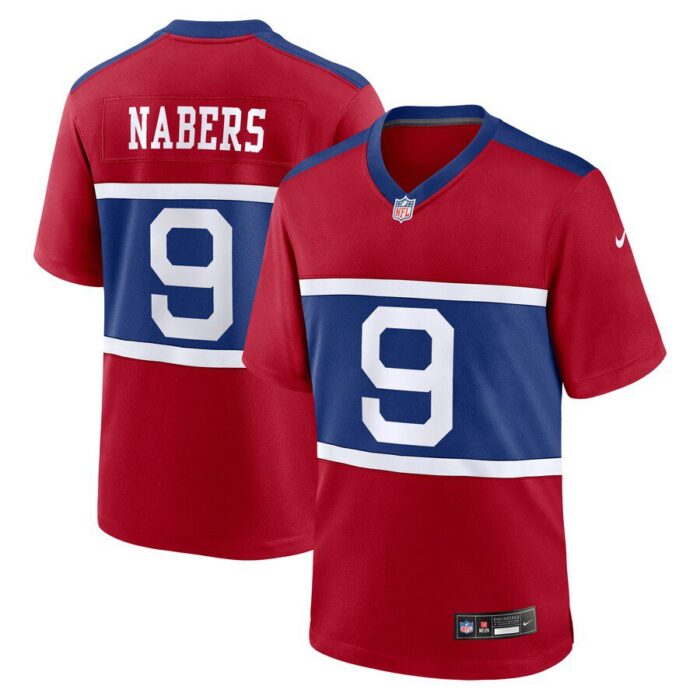 Malik Nabers New York Giants Youth Alternate Player Game Jersey - Century Red