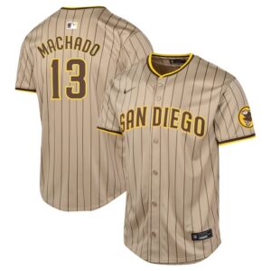 Manny Machado San Diego Padres Youth Alternate Limited Player Jersey - Sand