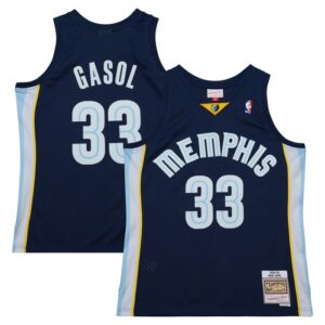 Marc Gasol Memphis Grizzlies 2008/09 Hardwood Classics Swingman Throwback Jersey - Navy