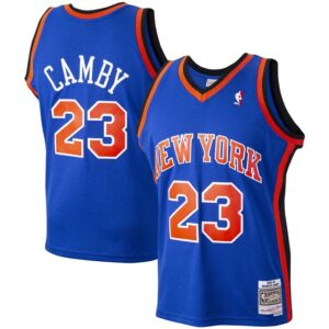 Marcus Camby New York Knicks 1998/99 Hardwood Classics Swingman Jersey - Blue