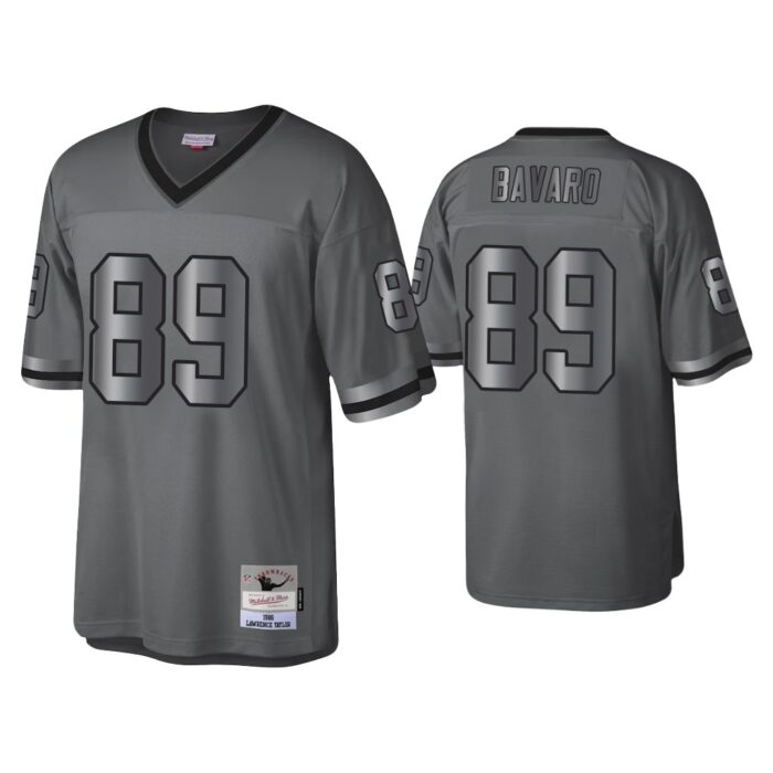 Mark Bavaro New York Giants Charcoal 1986 Throwback Metal Legacy Jersey