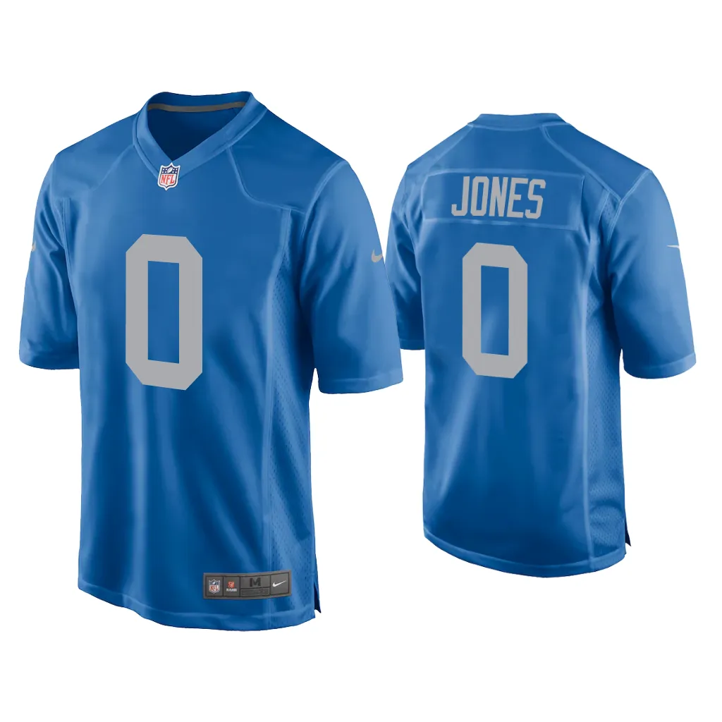 Marvin Jones Detroit Lions Blue Throwback Game Jersey