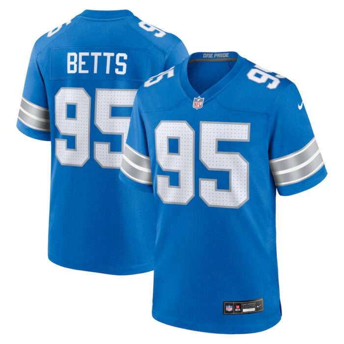 Mathieu Betts Detroit Lions Game Jersey - Blue