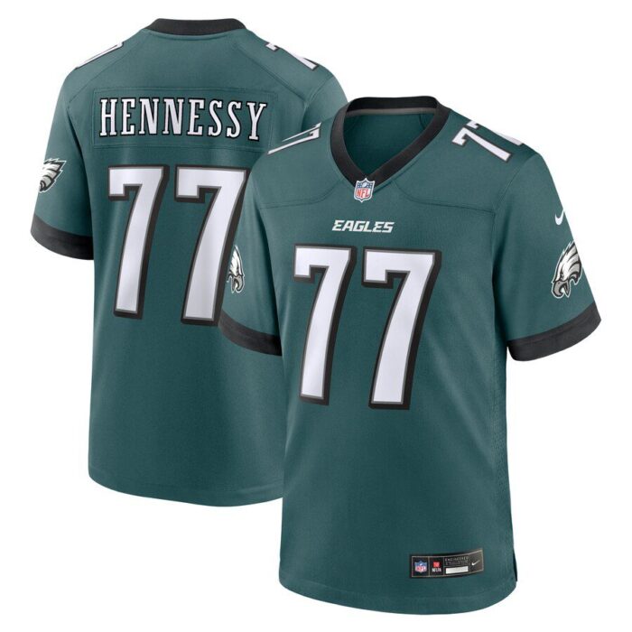 Matt Hennessy Philadelphia Eagles Game Jersey - Midnight Green