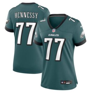 Matt Hennessy Philadelphia Eagles Women's Game Jersey - Midnight Green