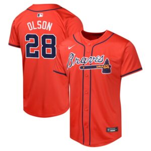 Matt Olson Atlanta Braves Youth Alternate Limited Player Jersey - Red