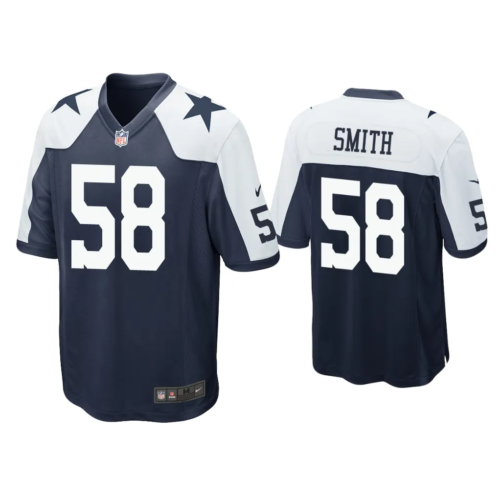 Mazi Smith Dallas Cowboys Navy 2023 NFL Draft Alternate Game Jersey