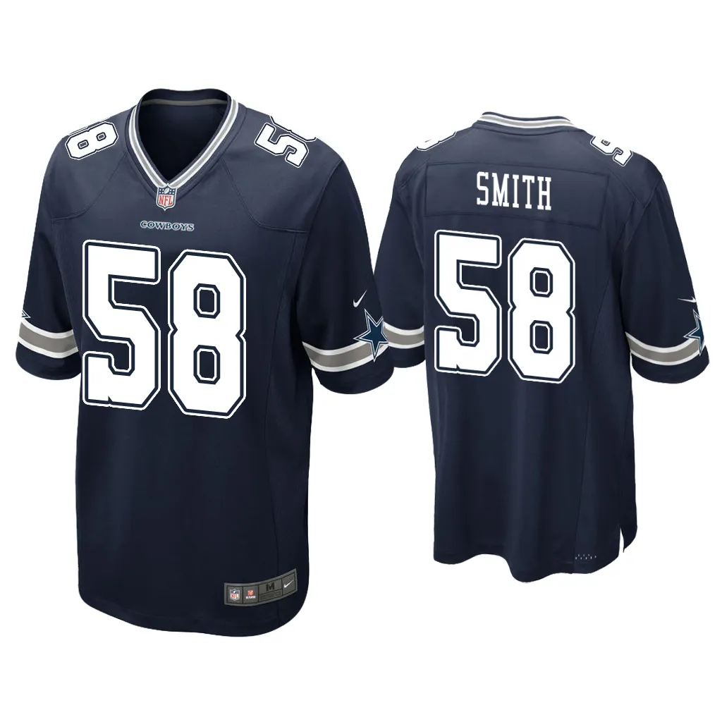 Mazi Smith Dallas Cowboys Navy 2023 NFL Draft Game Jersey