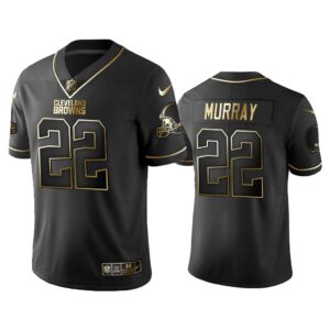 Men 2019 Golden Edition Vapor Limited Cleveland Browns #22 Eric Murray Black Jersey