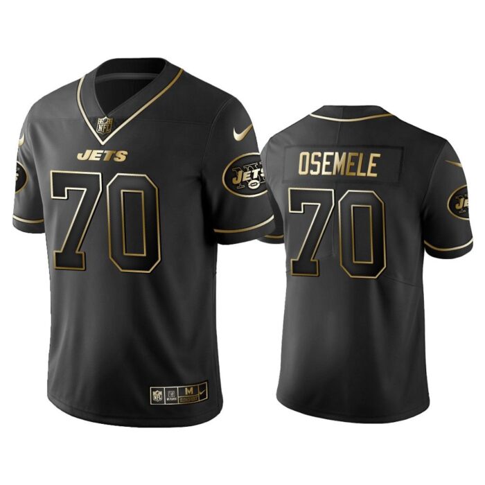 Men 2019 Golden Edition Vapor Limited New York Jets #70 Kelechi Osemele Black Jersey