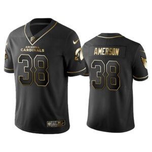 Men 2019 Golden Edition Vapor Untouchable Limited Arizona Cardinals #38 David Amerson Black Jersey