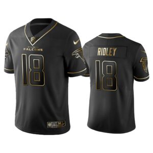 Men 2019 Golden Edition Vapor Untouchable Limited Atlanta Falcons #18 Calvin Ridley Black Jersey