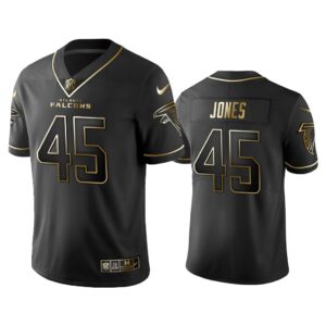 Men 2019 Golden Edition Vapor Untouchable Limited Atlanta Falcons #45 Deion Jones Black Jersey