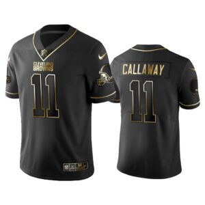 Men 2019 Golden Edition Vapor Untouchable Limited Cleveland Browns #11 Antonio Callaway Black Jersey