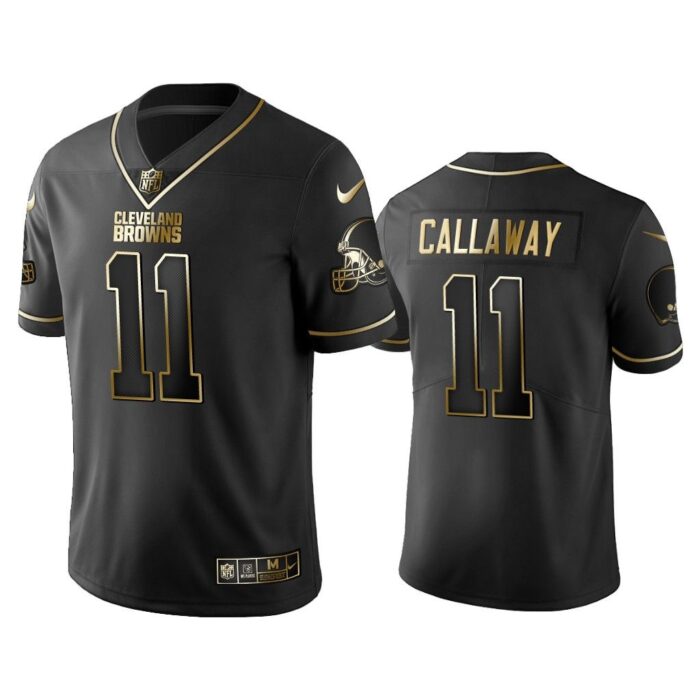 Men 2019 Golden Edition Vapor Untouchable Limited Cleveland Browns #11 Antonio Callaway Black Jersey