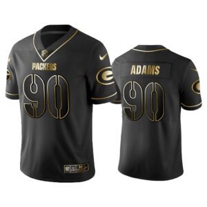 Men 2019 Golden Edition Vapor Untouchable Limited Green Bay Packers #90 Montravius Adams Black Jersey