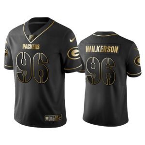 Men 2019 Golden Edition Vapor Untouchable Limited Green Bay Packers #96 Muhammad Wilkerson Black Jersey