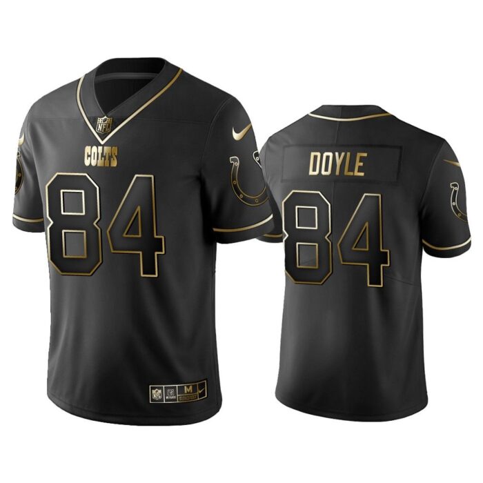 Men 2019 Golden Edition Vapor Untouchable Limited Indianapolis Colts #84 Jack Doyle Black Jersey