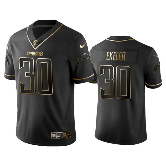 Men 2019 Golden Edition Vapor Untouchable Limited Los Angeles Chargers #30 Austin Ekeler Black Jersey