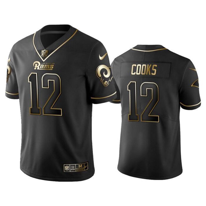 Men 2019 Golden Edition Vapor Untouchable Limited Los Angeles Rams #12 Brandin Cooks Black Jersey